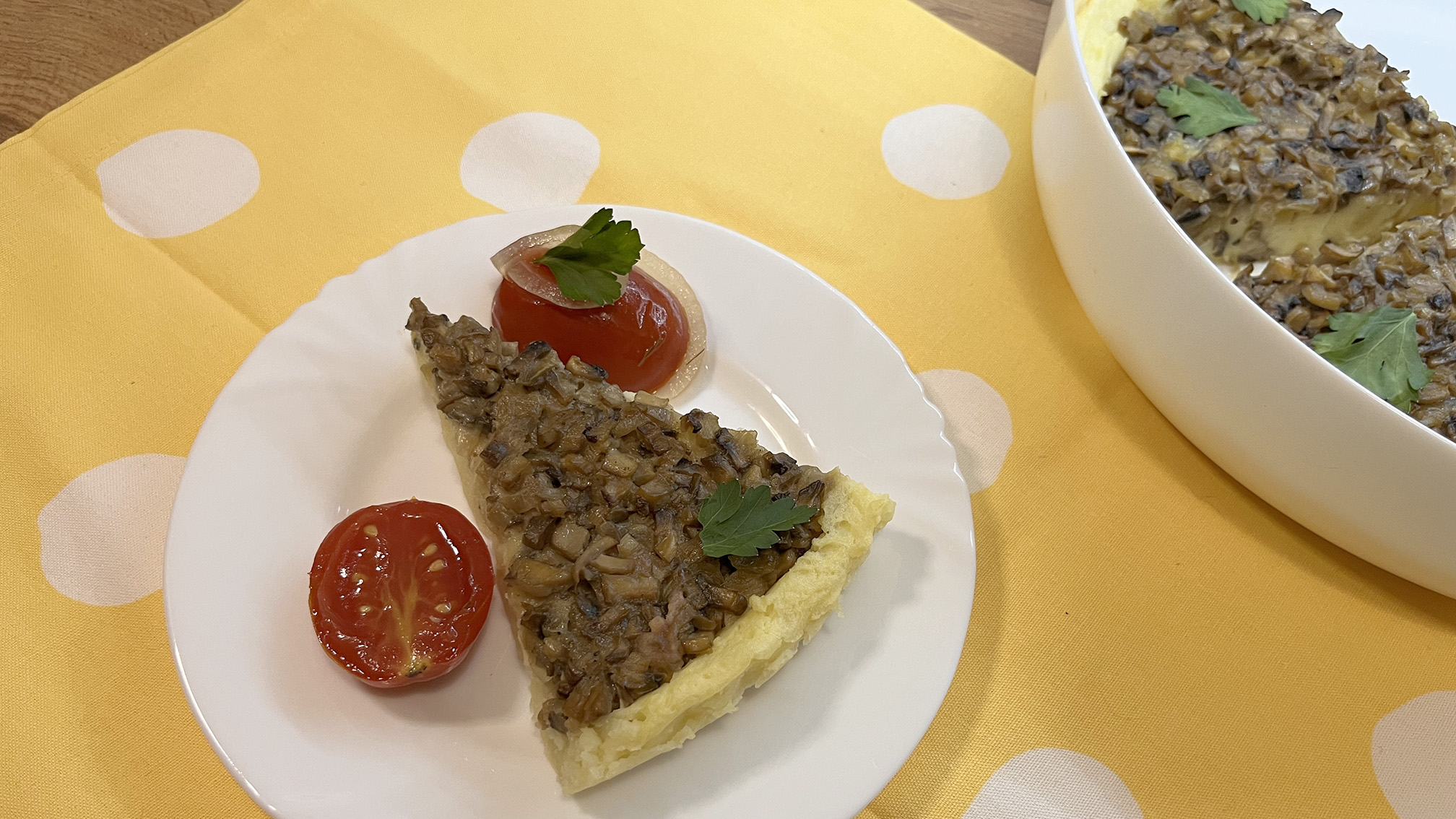 картопляна запіканка з грибами