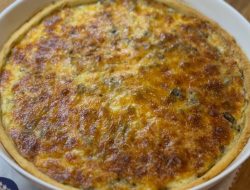 лоранський пиріг з куркою та грибами