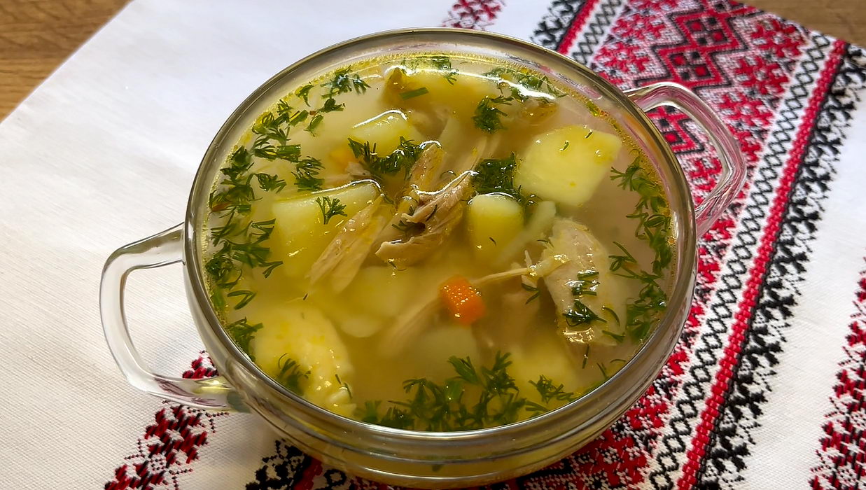 суп з галушками